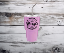 Load image into Gallery viewer, My Relatiobship With Whiskey Mini Tumbler Shot Glass
