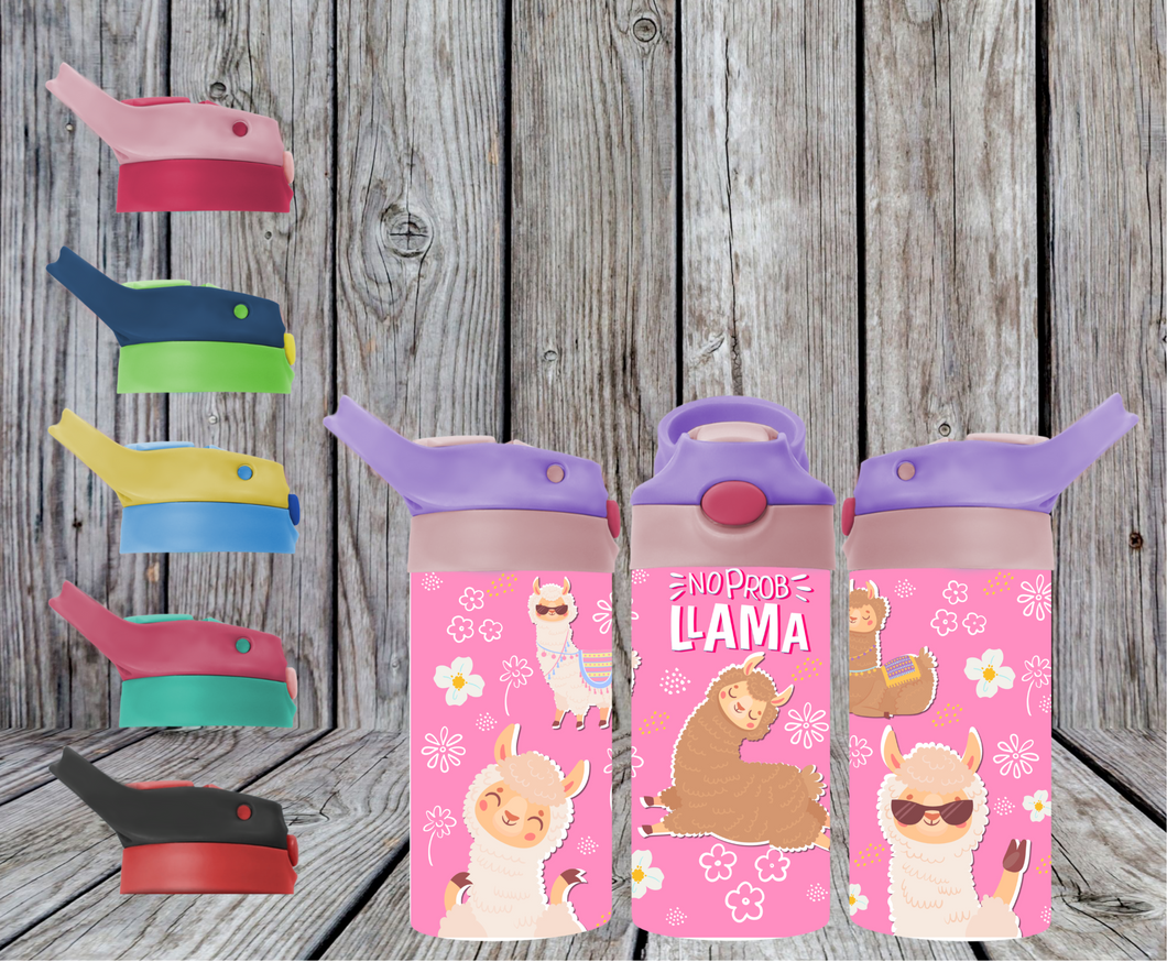 Llama Kids Flip Top Tumbler